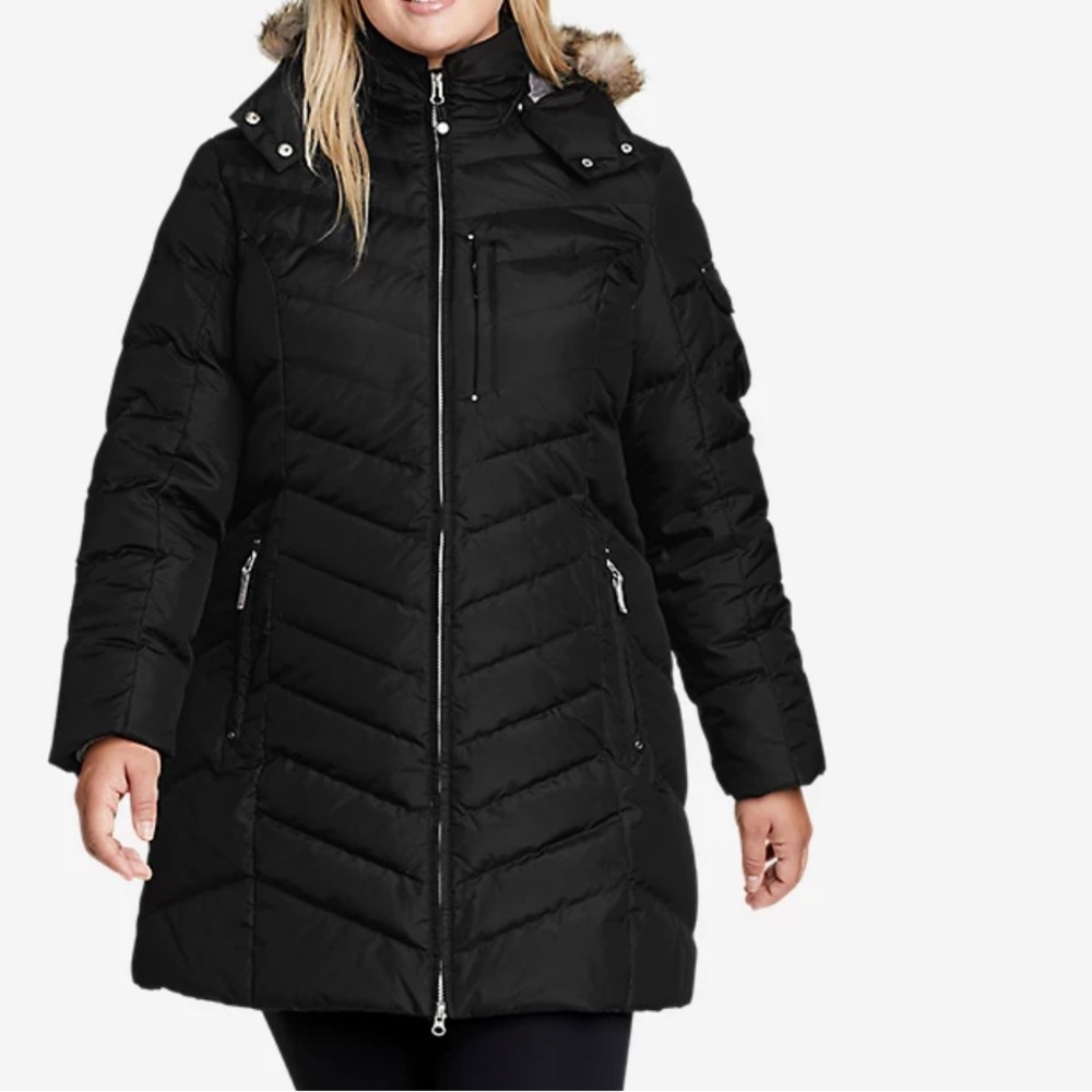 Eddie Bauer Sun Valley Down Parka - Black Sz 1X